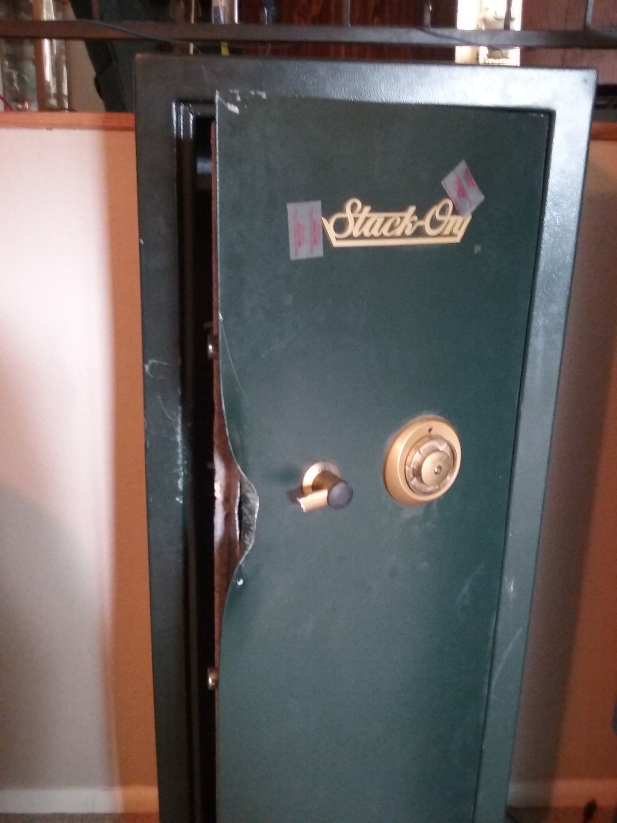 Dented safe